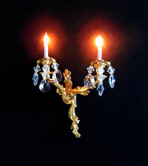 crystal sconce