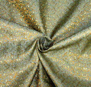 Olympian Blue/Gold JV-1644/2 Silk Brocade main image 0